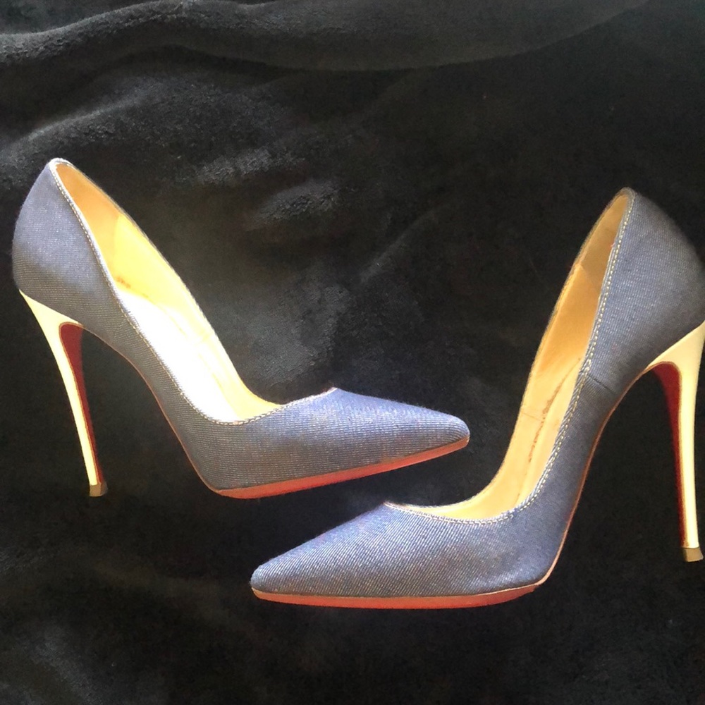 Christian Louboutin Denim So Kate Pumps